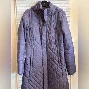Women's Purple Quilted Coat